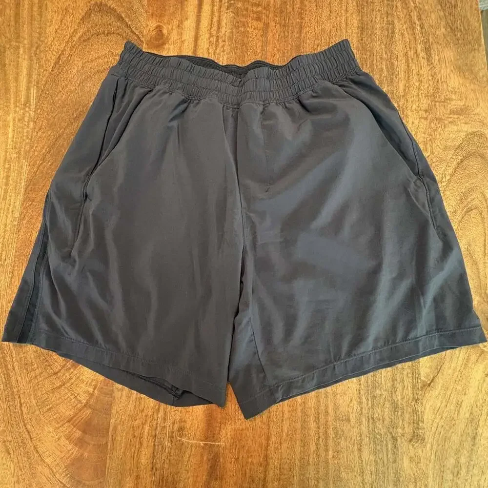 Lululemon Shorts Mens Medium Blue 7 Inch Inseam Athletic Drawstring Pockets